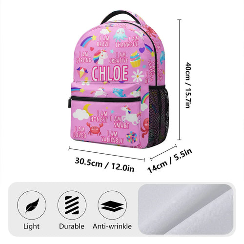 I Am Brave I Am Smart I Am Loved Back to School - Personalized Dinosaur Backpack - Gift For Kids