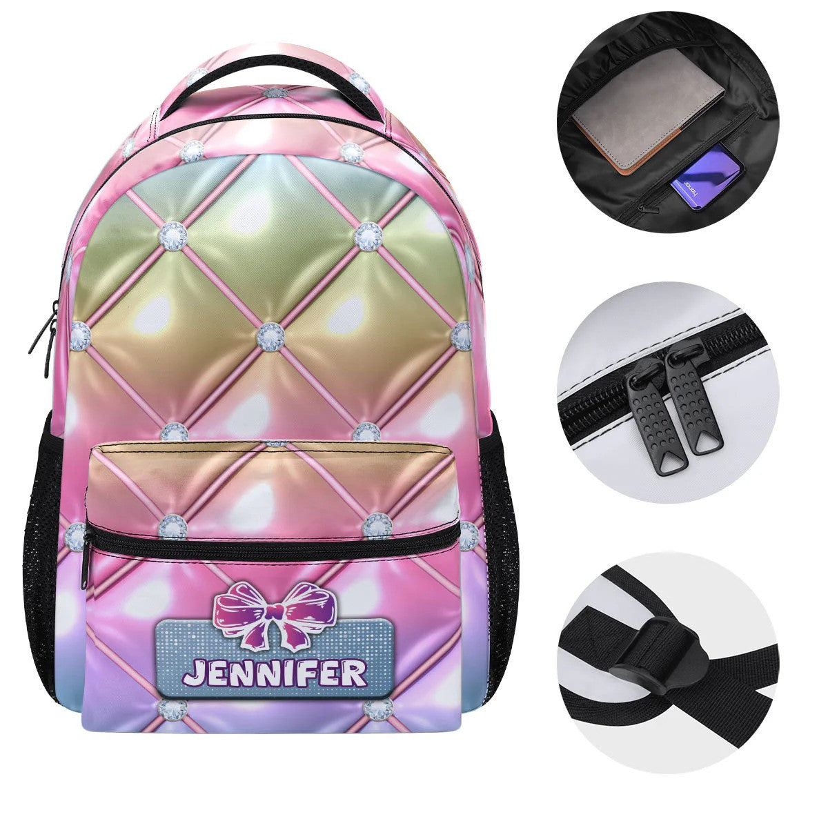 3D Effect Back to School – Personalized Backpack – Gift For Kids, Teens