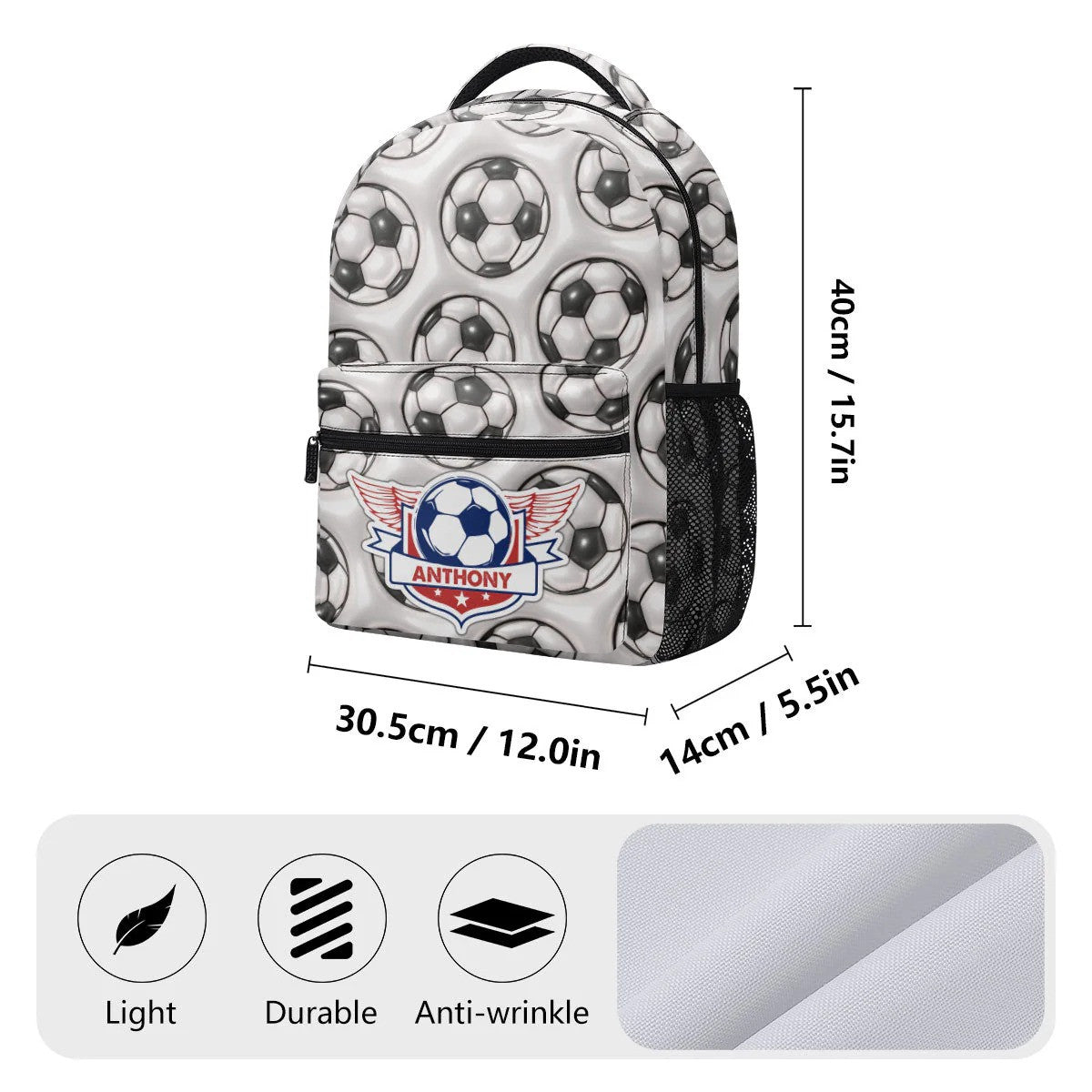 3D Effect Back to School – Personalized Backpack – Gift For Kids, Teens