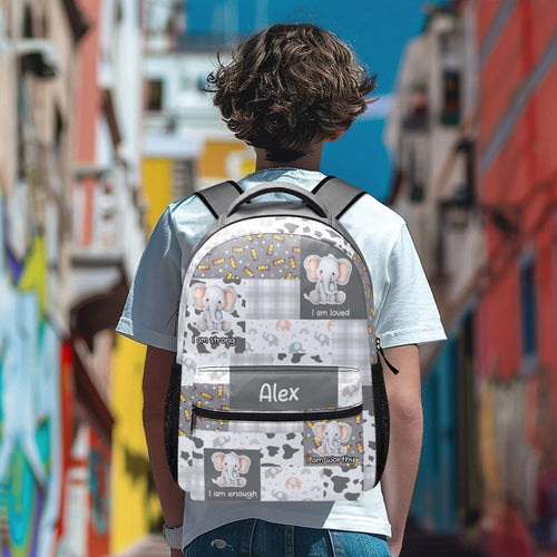 I Am Strong I Am Loved Back to School – Personalized Lion Backpack – Gift For Kids