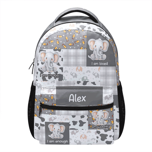 I Am Strong I Am Loved Back to School – Personalized Lion Backpack – Gift For Kids