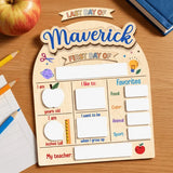 First And Last Day Of School Sign, Reusable Back to School Sign For Photos, Reusable Dry Erase Board, Custom Name 1st Day Of School Board SS
