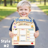 First And Last Day Of School Sign, Reusable Back to School Sign For Photos, Reusable Dry Erase Board, Custom Name 1st Day Of School Board SS