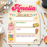 First And Last Day Of School Sign, Reusable Back to School Sign For Photos, Reusable Dry Erase Board, Custom Name 1st Day Of School Board SS