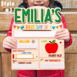 First And Last Day Of School Sign, Reusable Back to School Sign For Photos, Reusable Dry Erase Board, Custom Name 1st Day Of School Board SS
