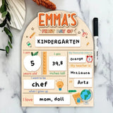 First And Last Day Of School Sign, Reusable Back to School Sign For Photos, Reusable Dry Erase Board, Custom Name 1st Day Of School Board SS