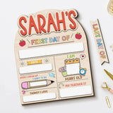 First And Last Day Of School Sign, Reusable Back to School Sign For Photos, Reusable Dry Erase Board, Custom Name 1st Day Of School Board SS