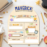 First And Last Day Of School Sign, Reusable Back to School Sign For Photos, Reusable Dry Erase Board, Custom Name 1st Day Of School Board SS