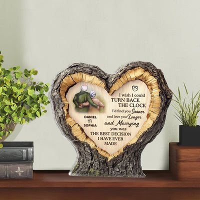 I Wish I Could Turn Back The Clock - Personalized Custom Shaped Squared Acrylic Plaque