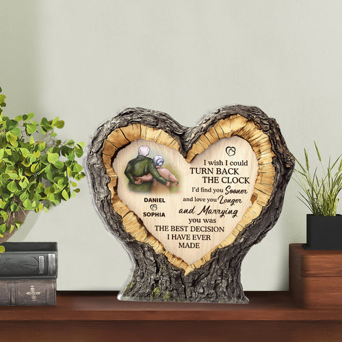 I Wish I Could Turn Back The Clock - Personalized Custom Shaped Squared Acrylic Plaque