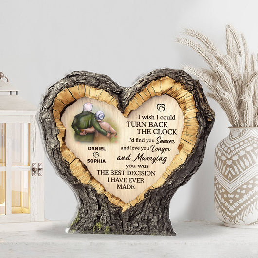 I Wish I Could Turn Back The Clock - Personalized Custom Shaped Squared Acrylic Plaque
