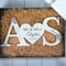Custom couple letter name ornament