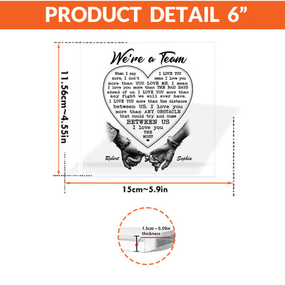 I Love You The Most Acrylic Plaque – Heartfelt Eternal Love Gift