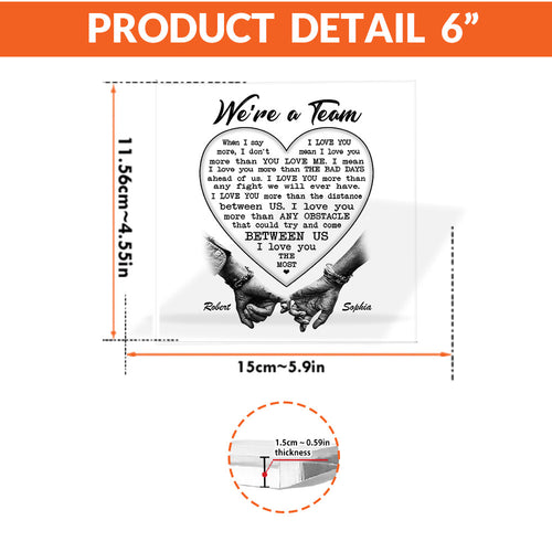 I Love You The Most Acrylic Plaque – Heartfelt Eternal Love Gift