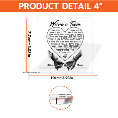 I Love You The Most Acrylic Plaque – Heartfelt Eternal Love Gift