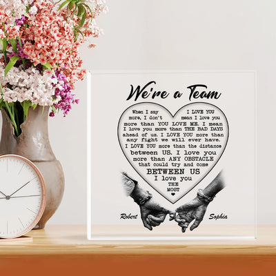 I Love You The Most Acrylic Plaque – Heartfelt Eternal Love Gift