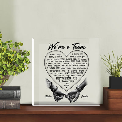 I Love You The Most Acrylic Plaque – Heartfelt Eternal Love Gift