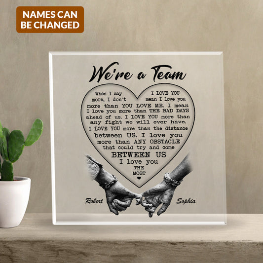 I Love You The Most Acrylic Plaque – Heartfelt Eternal Love Gift