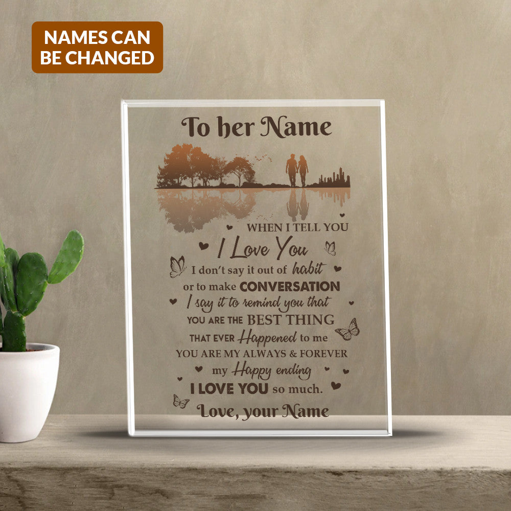 You're My Always And Forever Acrylic Plaque – Heartfelt Eternal Love Gift