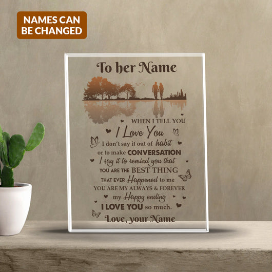 You're My Always And Forever Acrylic Plaque – Heartfelt Eternal Love Gift