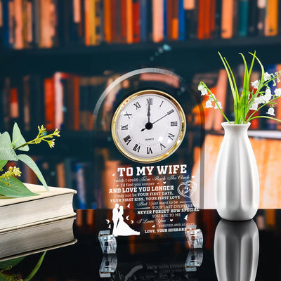 Never Forget How Special You Are To Me - Acrylic Desk Clock Plaque