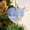 I Gave You My Amazing Son - Heart Ceramic Christmas Ornament With Acrylic Pieces