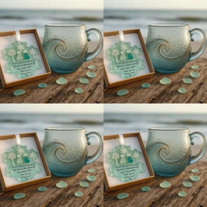 🎄Christmas Best Gifts🔥 Unique Handcrafted Sea Glass Ocean Wave Mug🎁Free Gifts