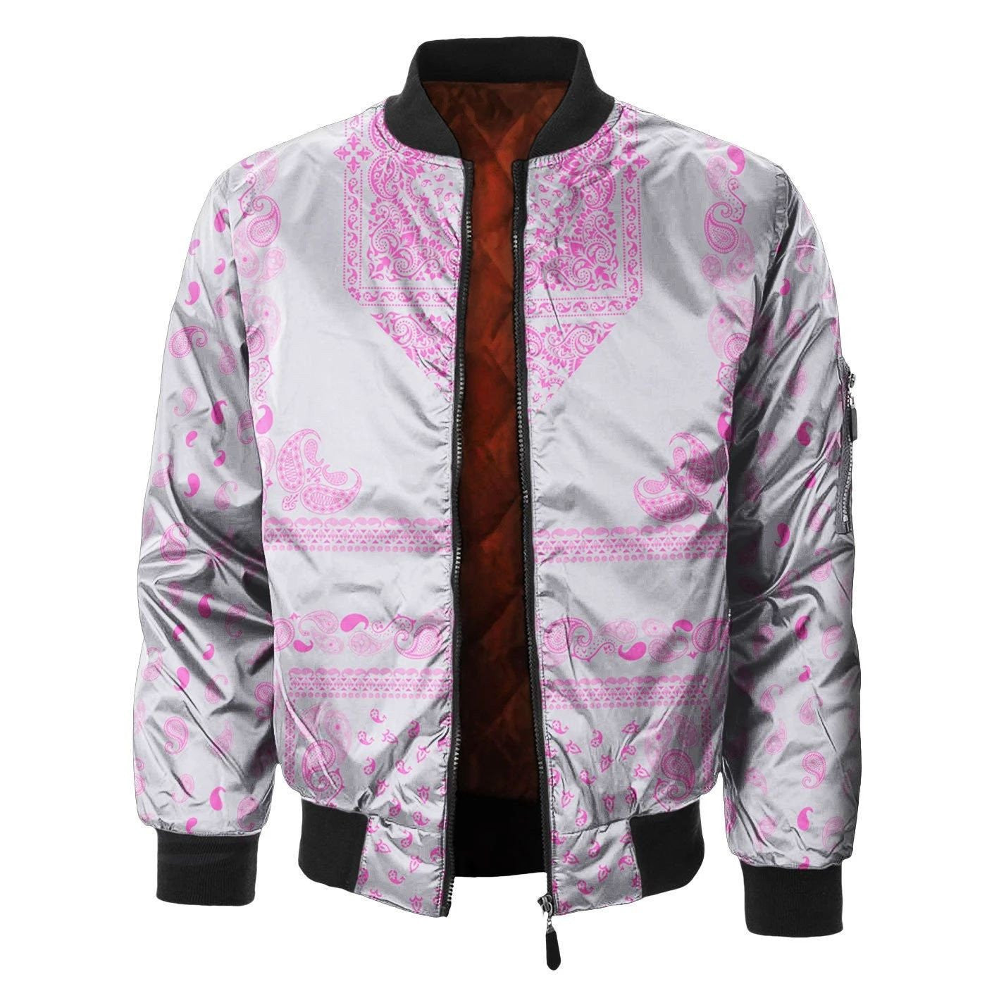 Think Pink 3d Printed Unisex Bomber Jacket