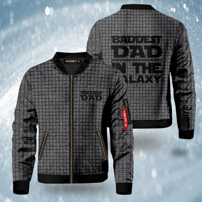 Baddest Dad In The Galaxy 3d Printed Bomber Jacket