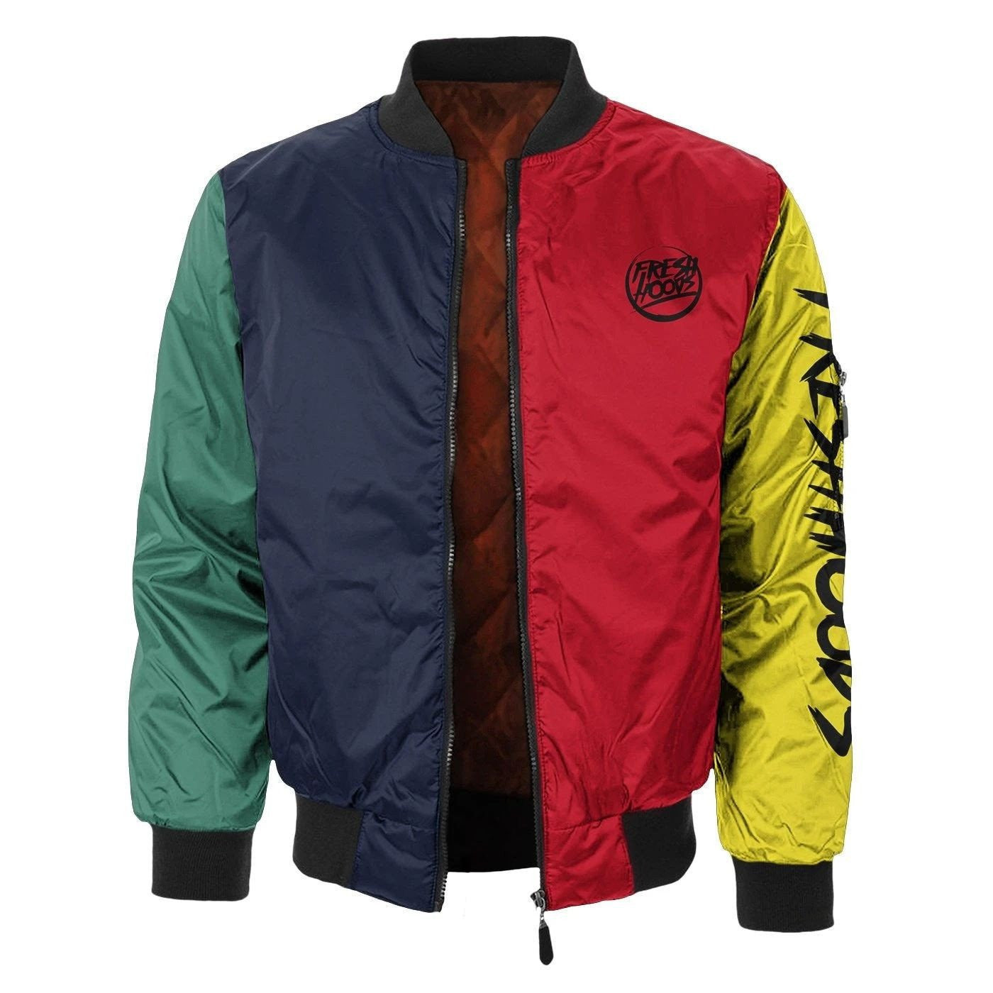 Official Blue And Red 3d Printed Unisex Bomber Jacket