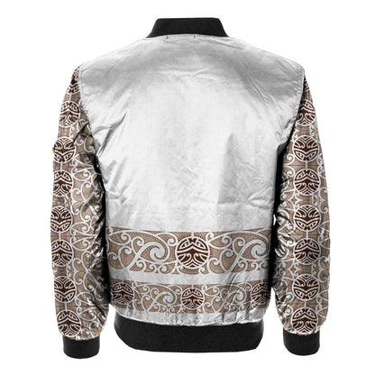 Maori Pattern 3d Printed Unisex Bomber Jacket