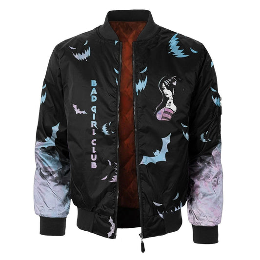Demon Girl Bad Girl Club 3d Printed Unisex Bomber Jacket