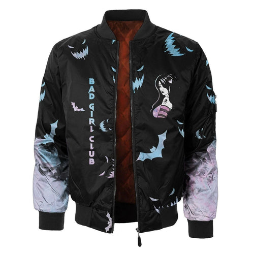 Demon Girl Bad Girl Club 3d Printed Unisex Bomber Jacket