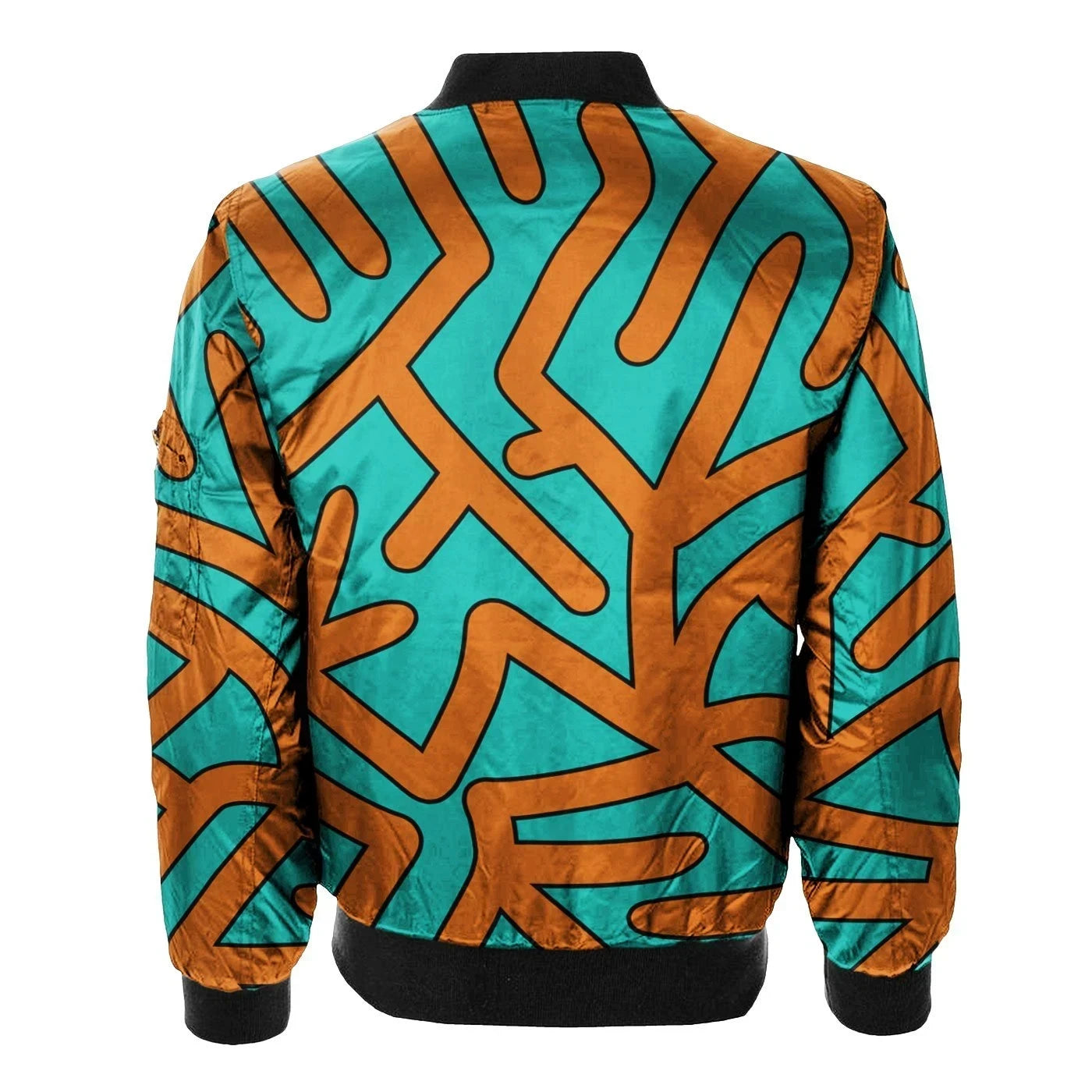 Places Pastel Blue 3d Printed Unisex Bomber Jacket