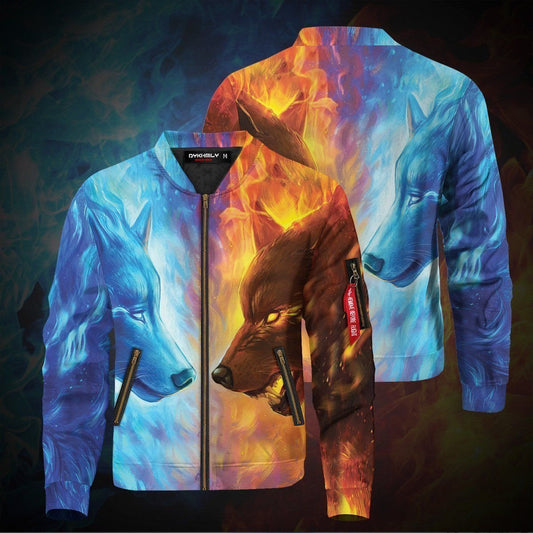Ice And Fire Brother Wolves Bomber Jacket