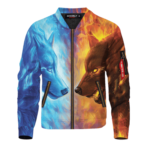 Ice And Fire Brother Wolves Bomber Jacket