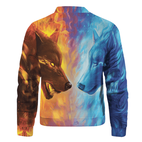 Ice And Fire Brother Wolves Bomber Jacket