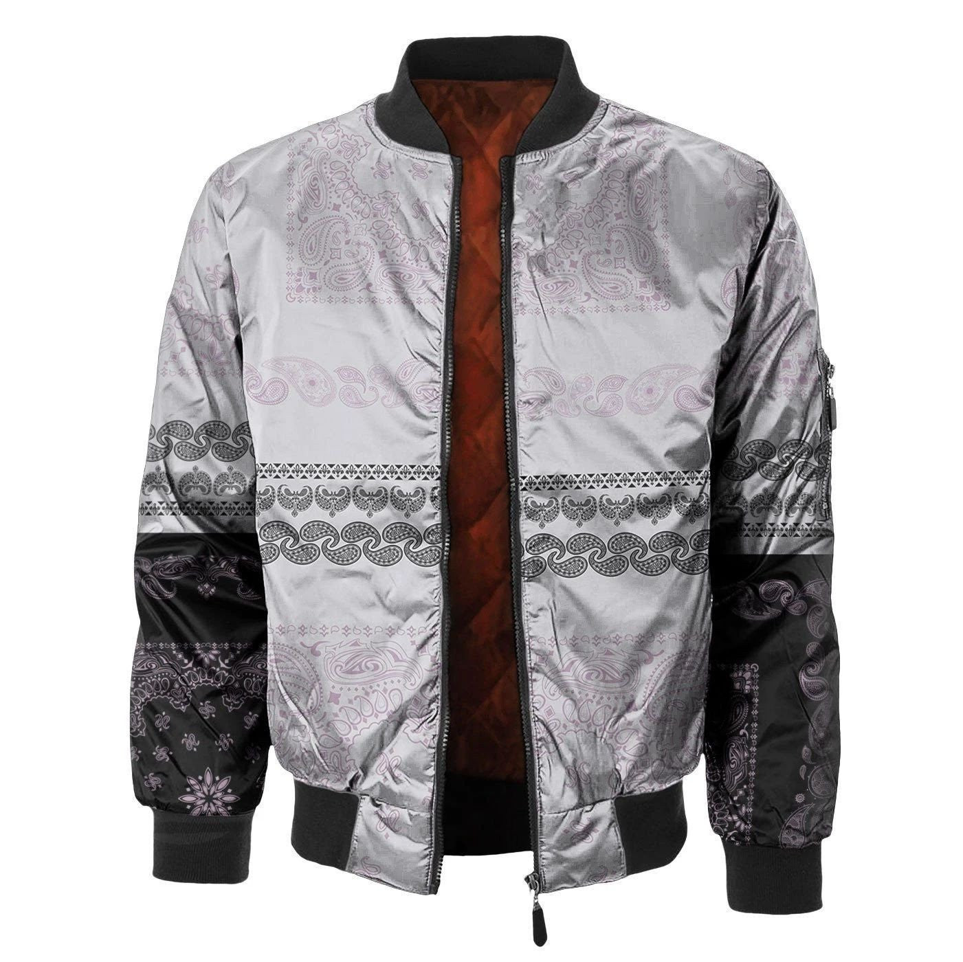 Lux Roots 3d Printed Unisex Bomber Jacket