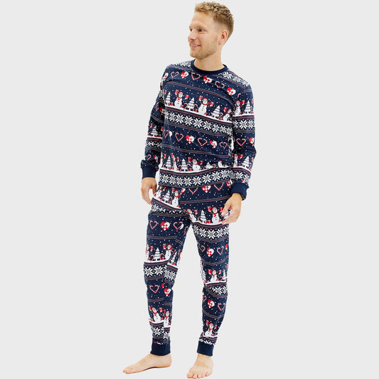 Cozy Christmas‑Heart Pajama Set - Christmas Gift For Lover