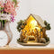 Warmly Lit Manger Sanctuary