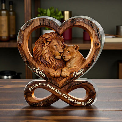 From Our First Kiss Till Our Last Breath - Personalized Acrylic Plaque