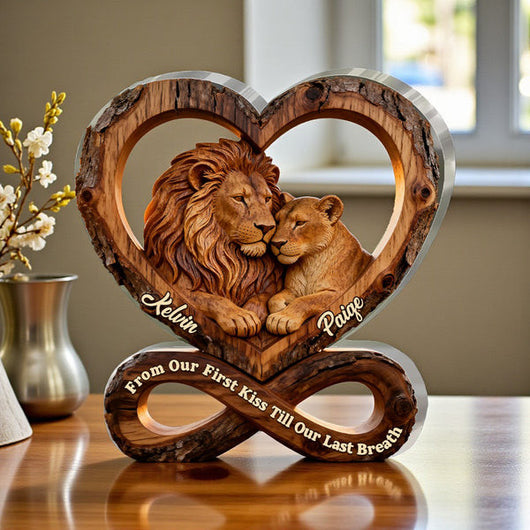 From Our First Kiss Till Our Last Breath - Personalized Acrylic Plaque