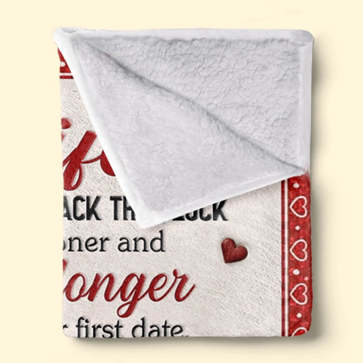 Custom Blanket - Personalized Anniversary Wedding Gifts For Wife - You And Me Feels Right