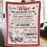 Custom Blanket - Personalized Anniversary Wedding Gifts For Wife - You And Me Feels Right