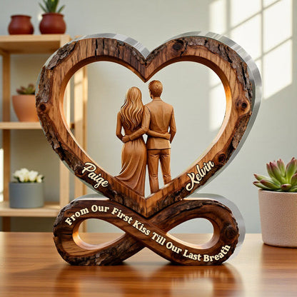 From Our First Kiss Till Our Last Breath - Personalized Acrylic Plaque
