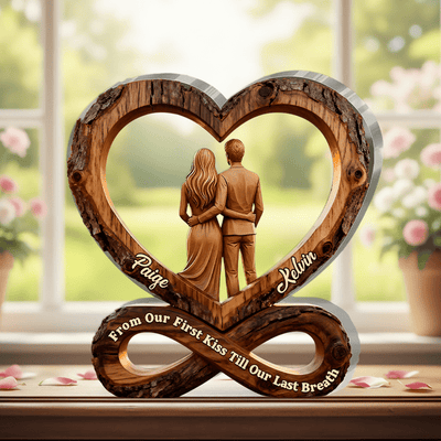 From Our First Kiss Till Our Last Breath - Personalized Acrylic Plaque