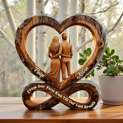 From Our First Kiss Till Our Last Breath - Personalized Acrylic Plaque