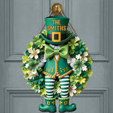St. Patrick's Day Entrances Decoration Customized Wooden Sign - Personalized Name - Special Holiday Gift