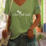 Women's St. Patrick's Day Print T-shirt