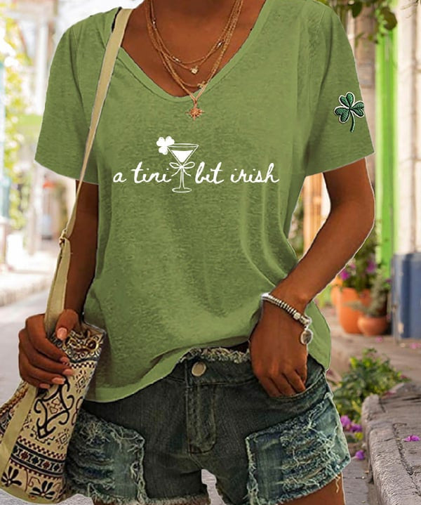 Women's St. Patrick's Day Print T-shirt